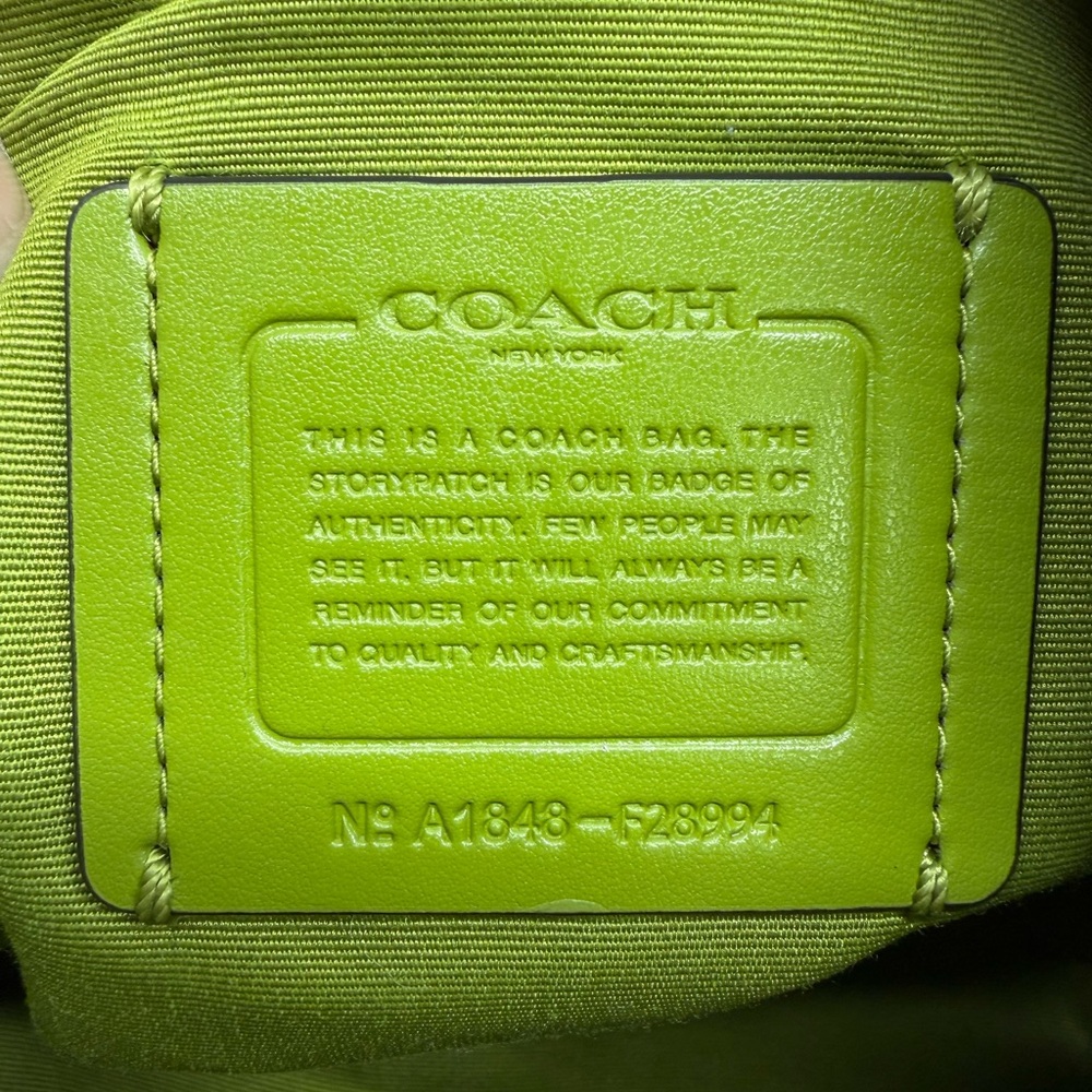 Coach Kelsey Satchel Green Pebbled Leather - Picture 6 of 10